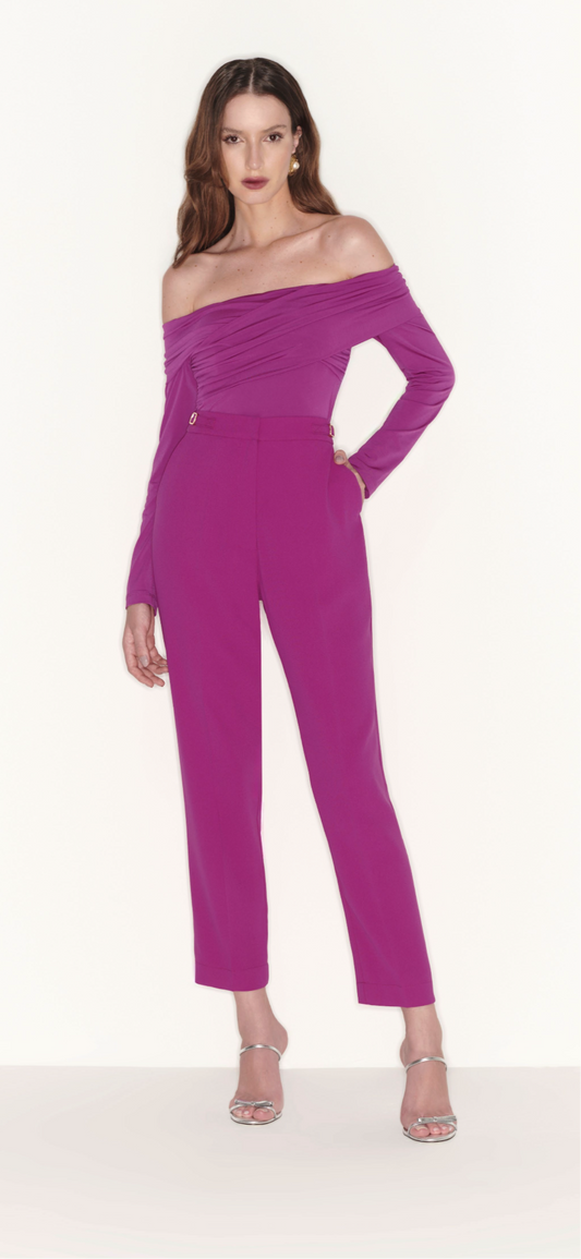 Dressy alfaiataria Fuchsia Pants