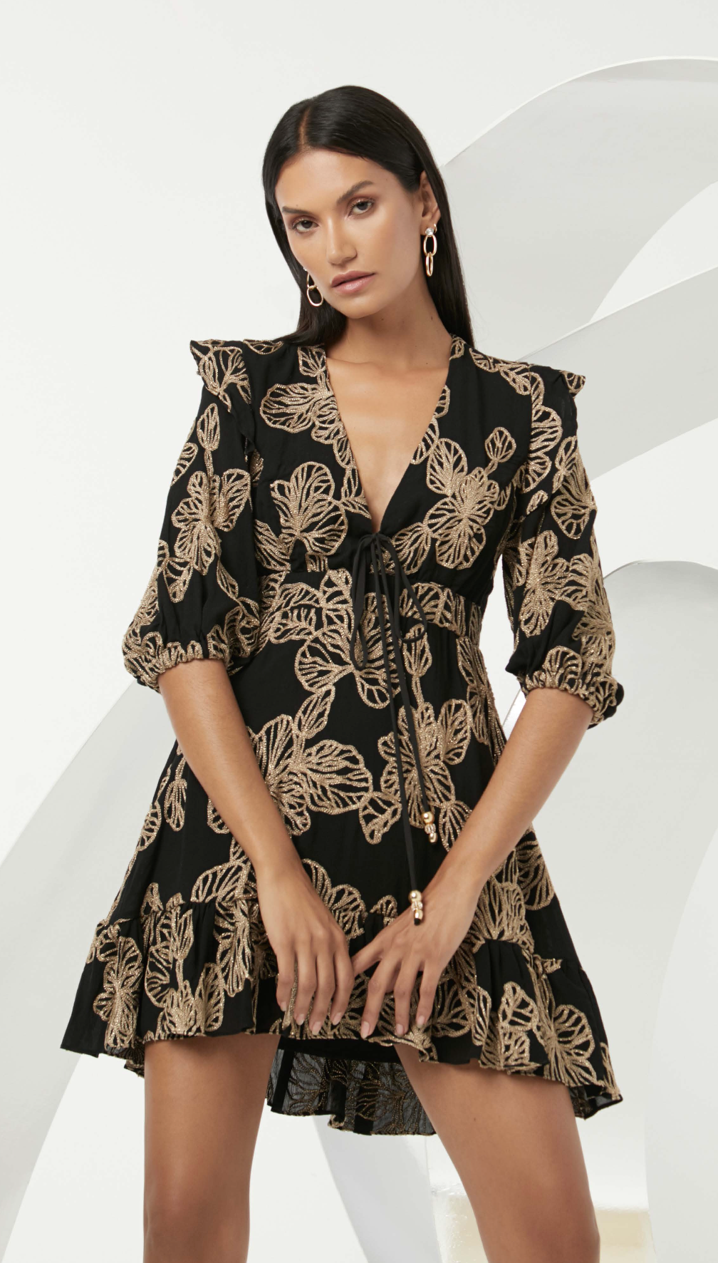 Aria puff Sleeve Dress